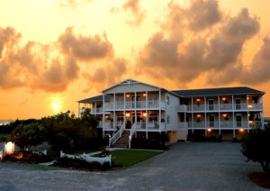 NC Beach Hotel Sunset